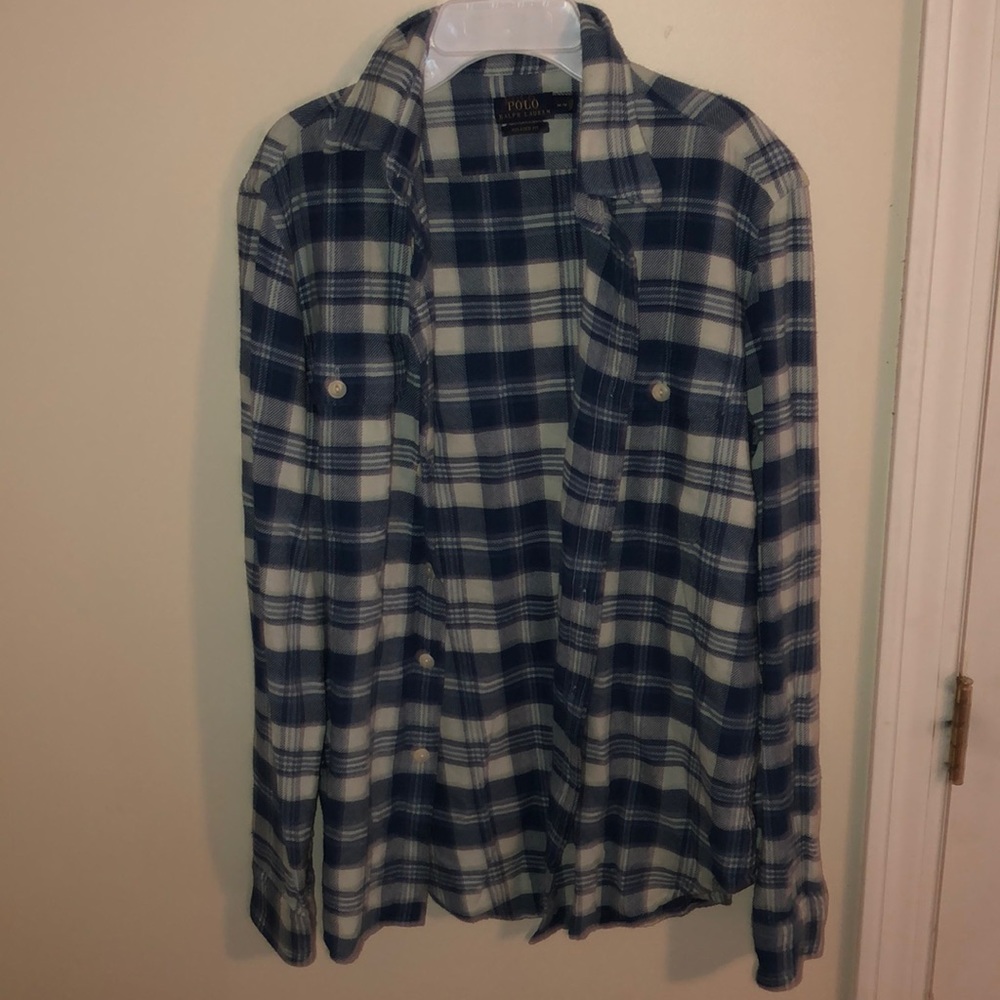 Blue Polo Ralph Lauren Flannel
